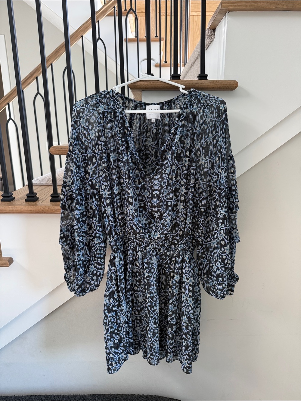 Misa Navy floral dress